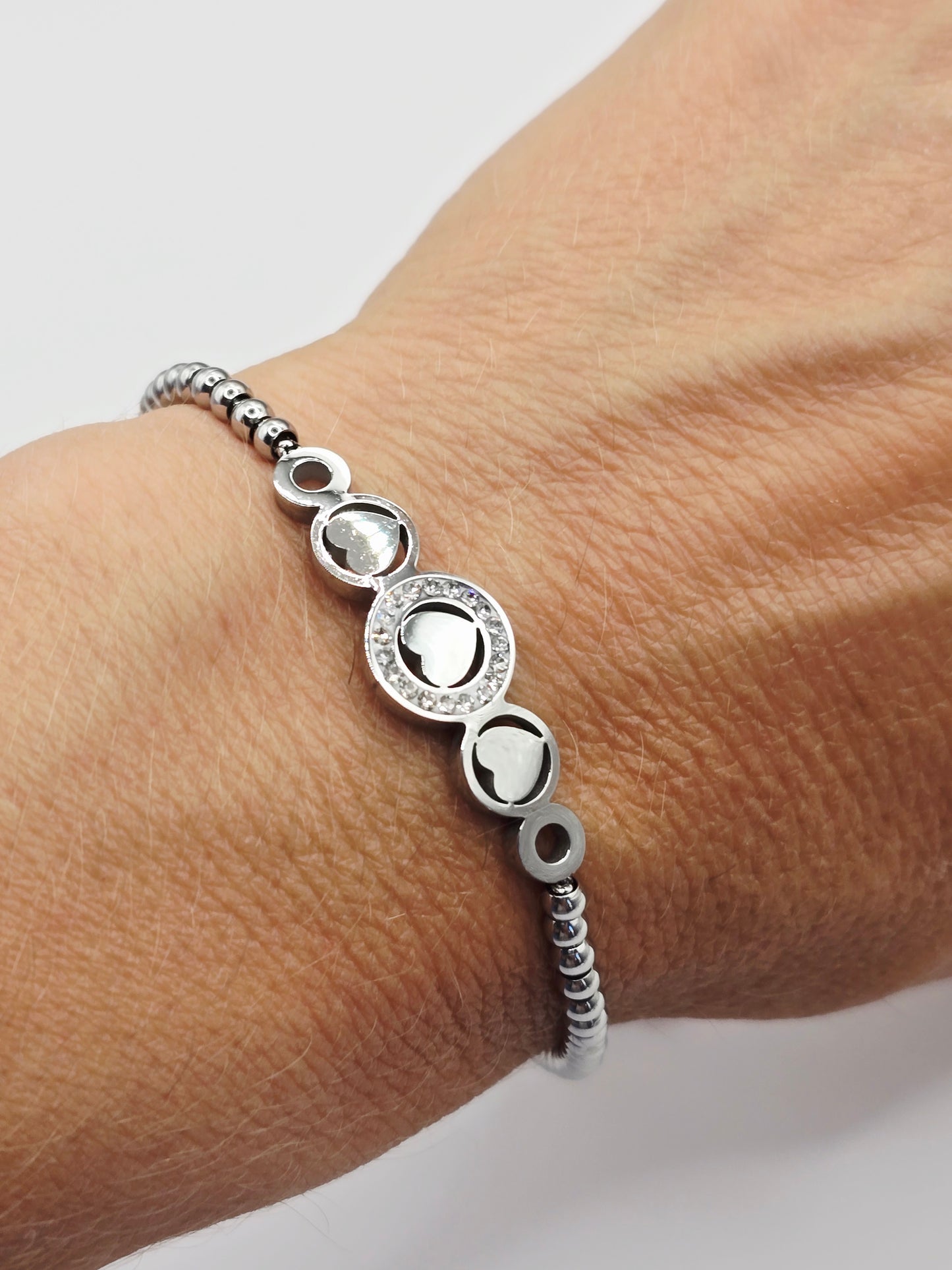 WOMEN'S STAINLESS STEEL SLIDING BRACELET TREE OF LIFE LADIE'S JEWELLERY