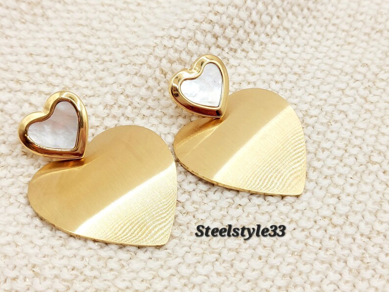 Elegant 18K Gold-Plated Double Star Stud Earrings - Tarnish-Free Stainless Steel for Women (Copy) steelstyle33