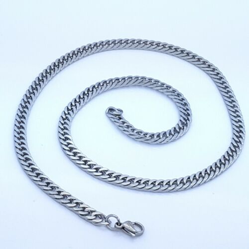 6MM CHUNKY STAINLESS STEEL 316L CHAIN AND BRACELET MEN'S JEWELLERY SET Steelstyle33