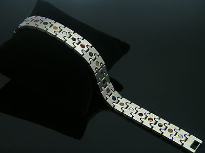 MEN'S TITANIUM SUPER STRONG BIO MAGNETIC HEALING BRACELET MS511 none