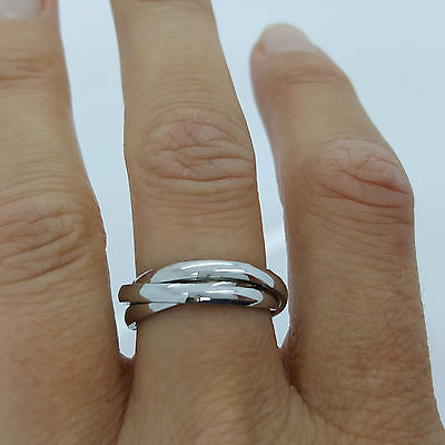 TRIPLE BAND HIGH POLISH STAINLESS STEEL 316L WOMEN'S MEN'S DESIGN steelstyle33