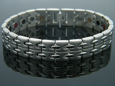 MEN'S SUPER STRONG BIO MAGNETIC HEALING BRACELET MS522 steelstyle33