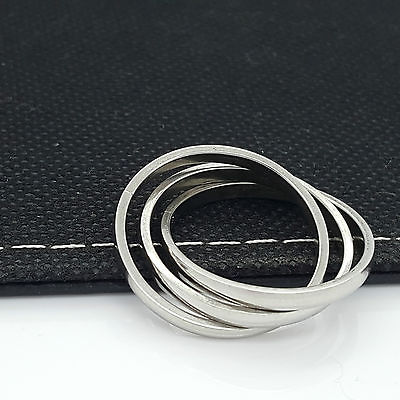 TRIPLE BAND HIGH POLISH STAINLESS STEEL 316L WOMEN'S MEN'S DESIGN steelstyle33