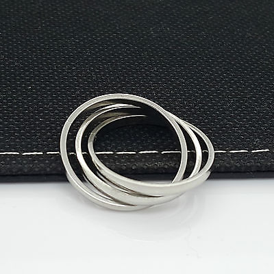 TRIPLE BAND HIGH POLISH STAINLESS STEEL 316L WOMEN'S MEN'S DESIGN steelstyle33