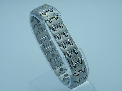 MEN'S SUPER STRONG BIO MAGNETIC HEALING BRACELET MS522 steelstyle33