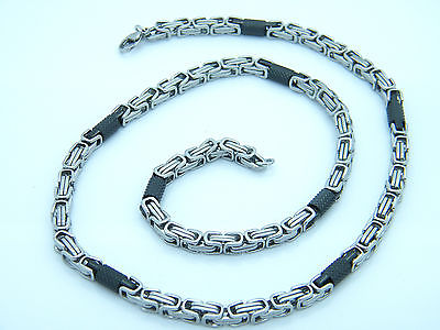 HIGH QUALITY MEN'S WOMEN'S STAINLESS STEEL CHUNKY LINK CHAIN NECKLACE 01 steelstyle33