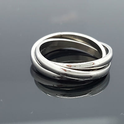 TRIPLE BAND HIGH POLISH STAINLESS STEEL 316L WOMEN'S MEN'S DESIGN steelstyle33