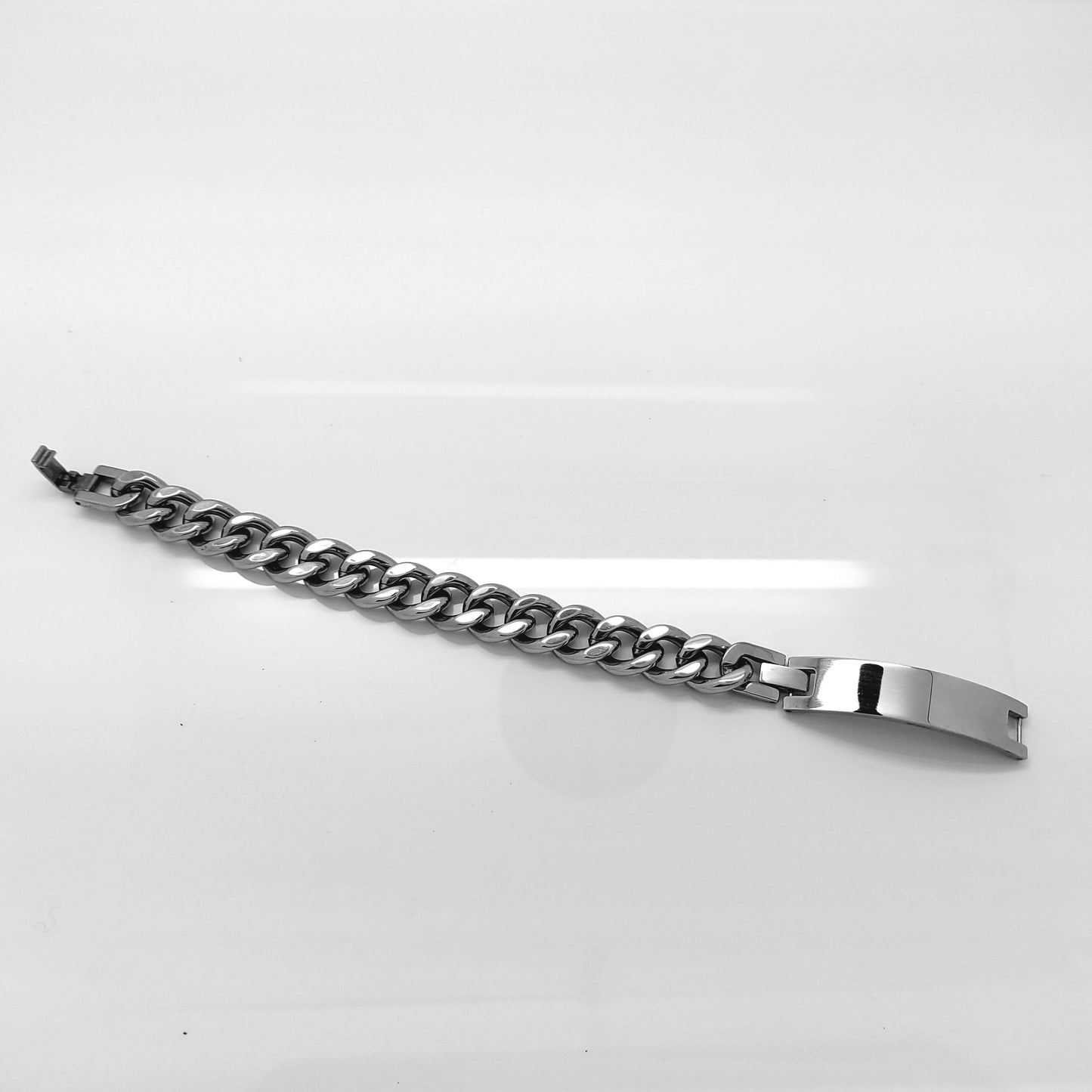MEN'S CLASSIC TWISTED CHAIN STAINLESS STEEL BRACELET 12MM steelstyle33