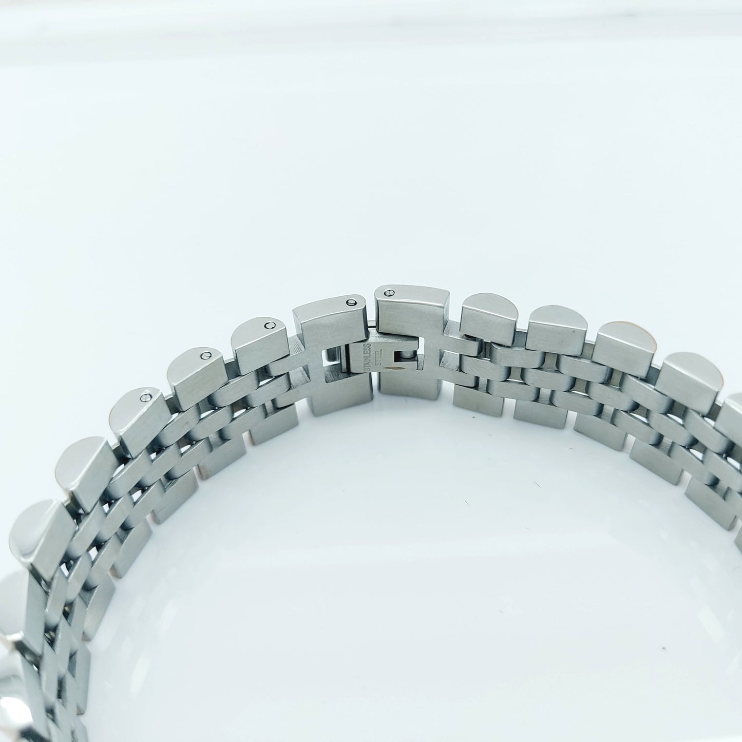 HIGH QUALITY MEN'S WOMEN'S STAINLESS STEEL CLASSIC BRACELET SILVER/GOLD LARGE steelstyle33