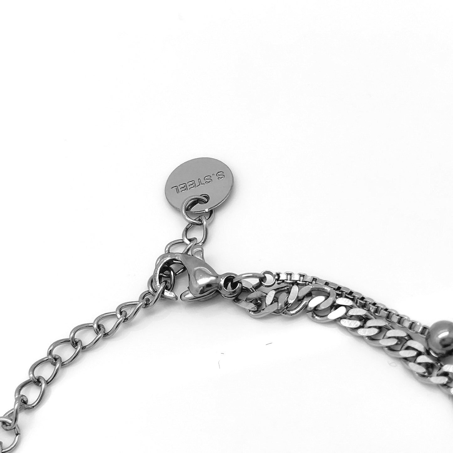 WOMEN'S STAINLESS STEEL ELEMENTS BRACELET HEART steelstyle33