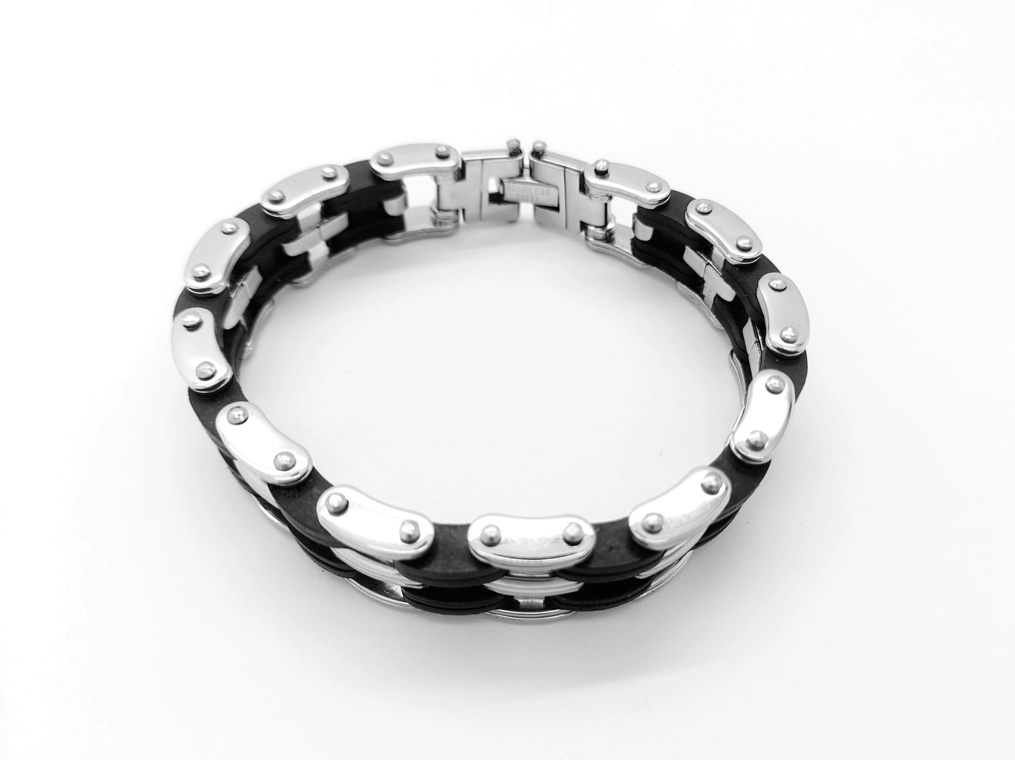 LARGE BIKER CHAIN STAINLESS STEEL 316L MEN'S JEWELLERY BRACELET 15MM R10 steelstyle33