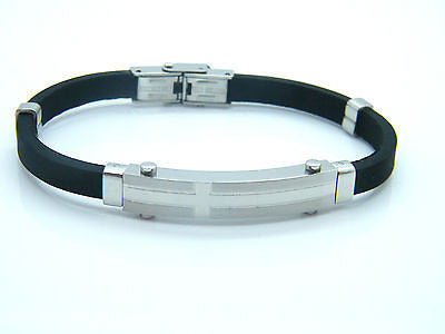 HIGH QUALITY BRACELET STAINLESS STEEL WRISTBAND CROSS DESIGN n/a