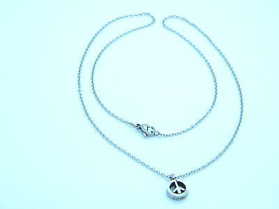 WOMENS SILVER STAINLESS STEEL 316L PENDANT NECKLACE PACIFIC DESIGN Unbranded