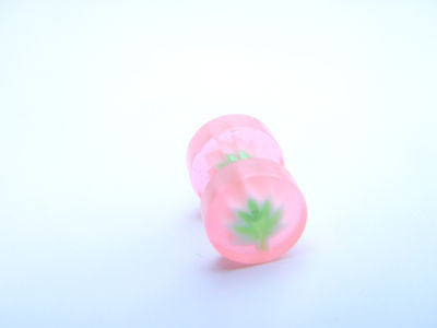 PAIR MEN'S UNISEX FAKE EAR PLUGS STAINLESS STEEL STUD BODY PIERCING MANY COLOURS n/a