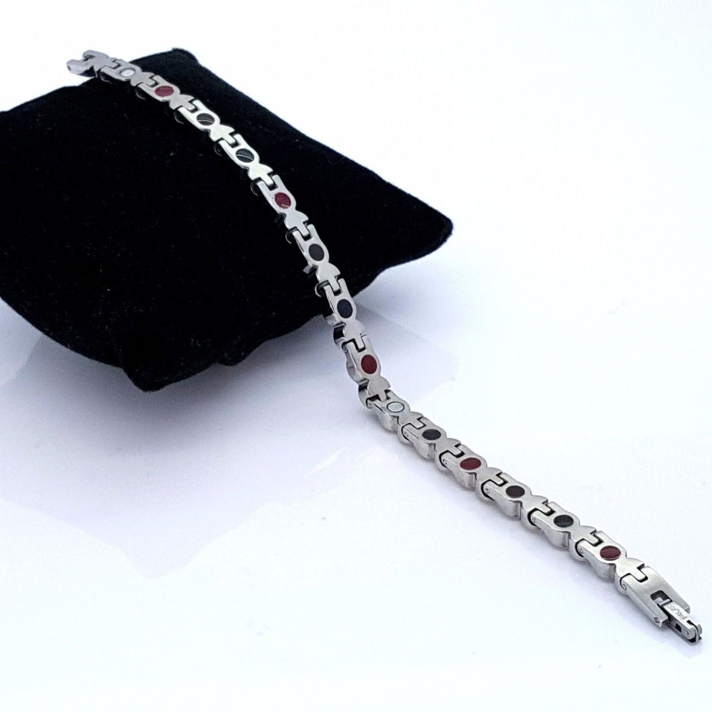 LADIE'S ELEGANT BIO MAGNETIC BRACELET 4 in 1 WITH ZIRCON STONES MZ3 steelstyle33