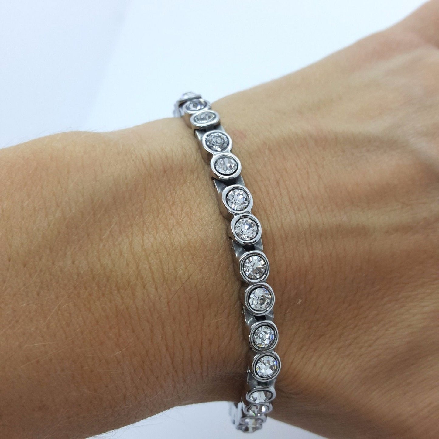 LADIE'S ELEGANT BIO MAGNETIC BRACELET 4 in 1 WITH ZIRCON STONES MZ3 steelstyle33