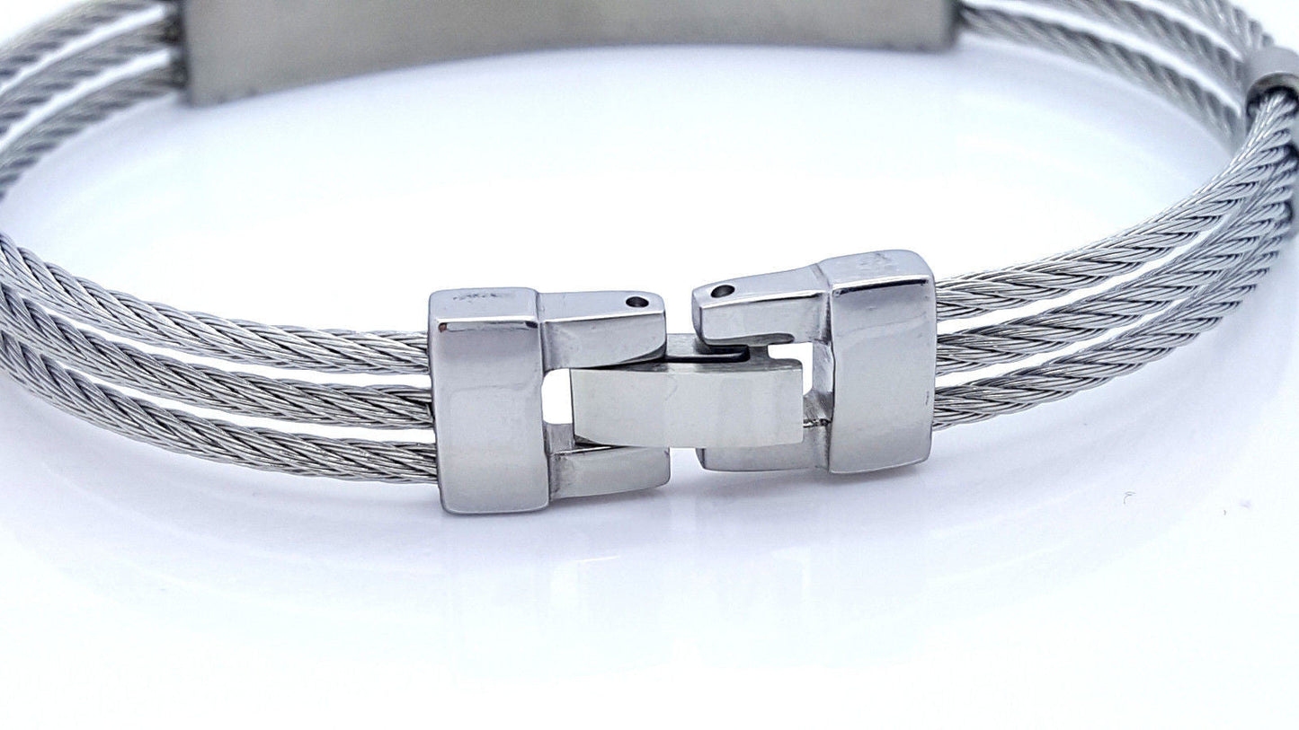 HIGH QUALITY BRACELET STAINLESS STEEL 316L CLASSIC STYLE HC3 steelstyle33