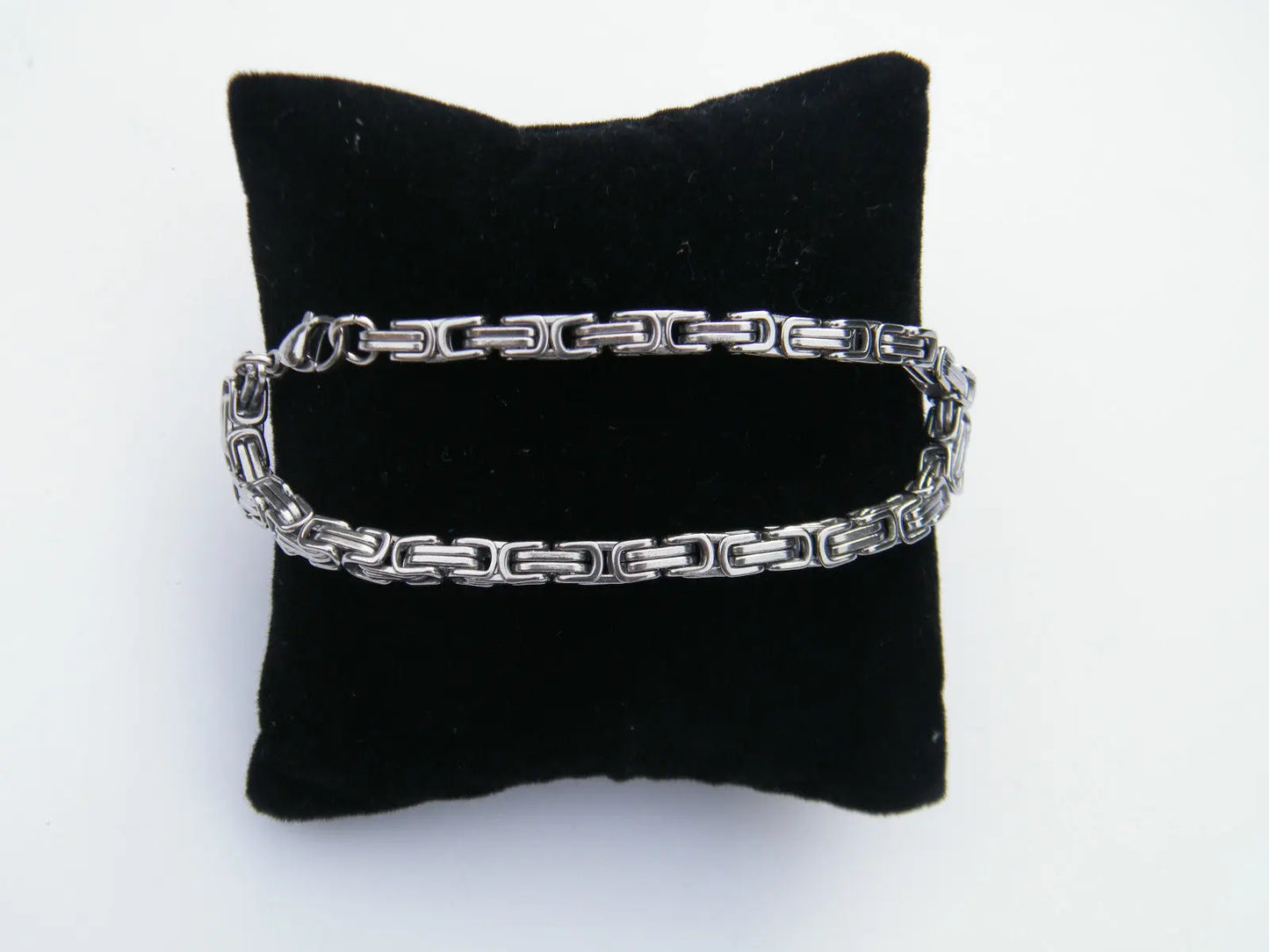 MEN'S WOMEN'S CHUNKY LINK CHAIN BYZANTINE STAINLESS STEEL BRACELET steelstyle33