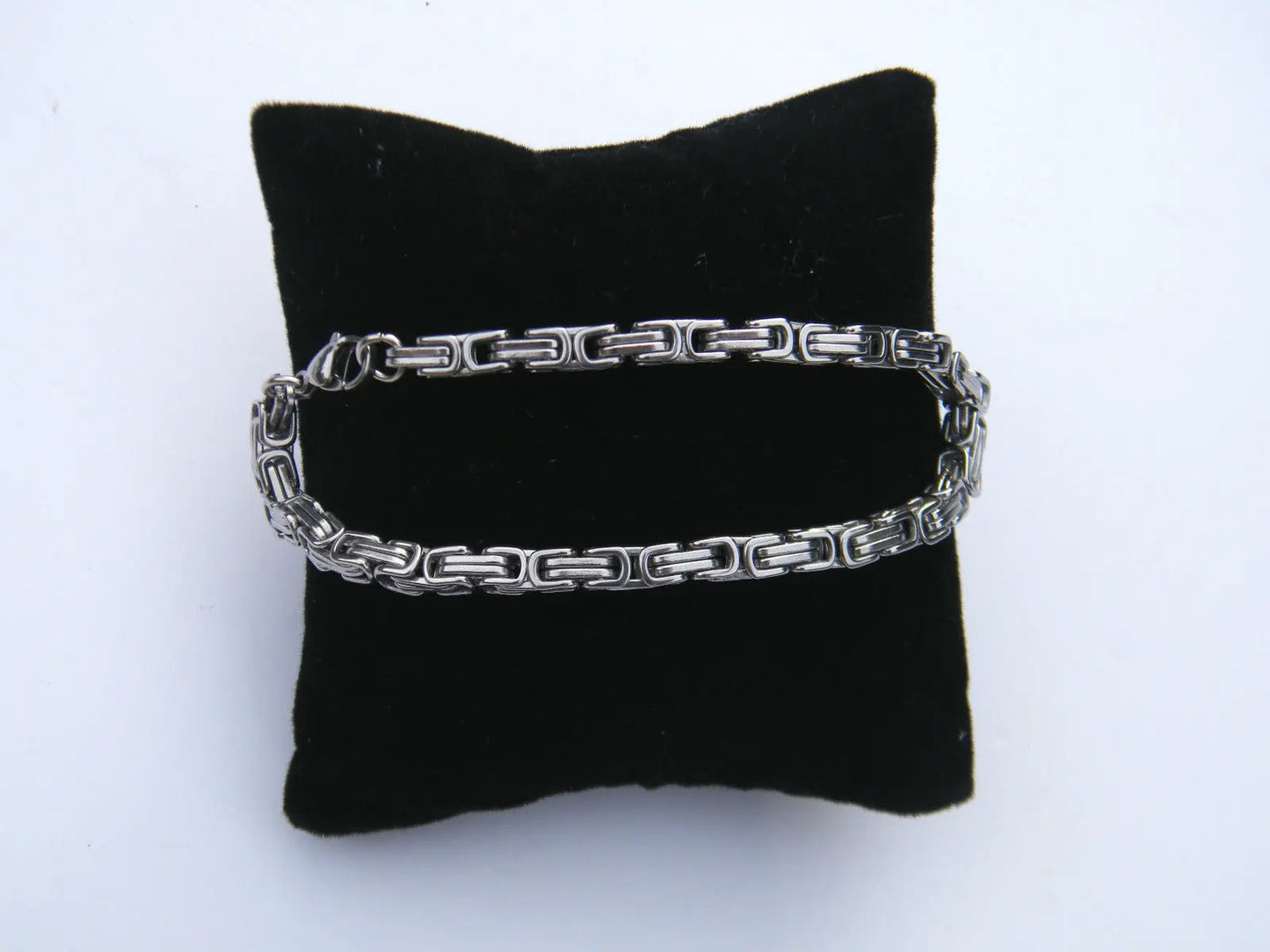 MEN'S WOMEN'S CHUNKY LINK CHAIN BYZANTINE STAINLESS STEEL BRACELET steelstyle33
