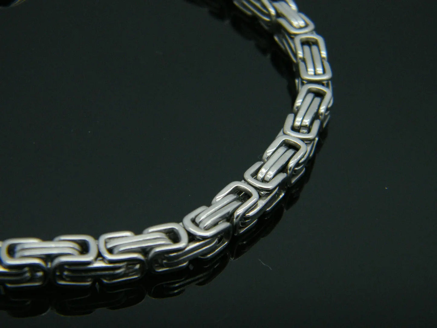 MEN'S WOMEN'S CHUNKY LINK CHAIN BYZANTINE STAINLESS STEEL BRACELET steelstyle33