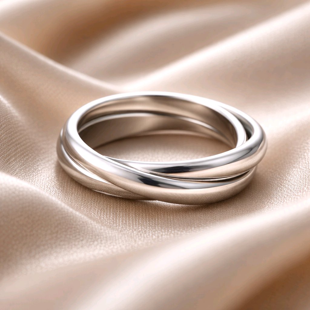TRIPLE BAND HIGH POLISH STAINLESS STEEL 316L WOMEN'S MEN'S DESIGN