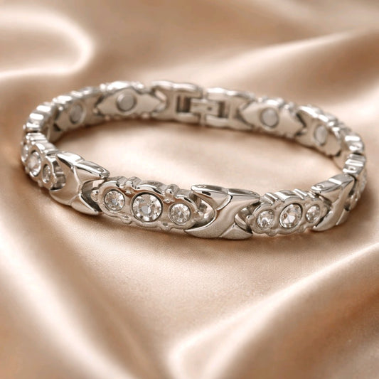 LADIE'S ELEGANT BIO MAGNETIC BRACELET 4 in 1 WITH ZIRCON STONES MZ4