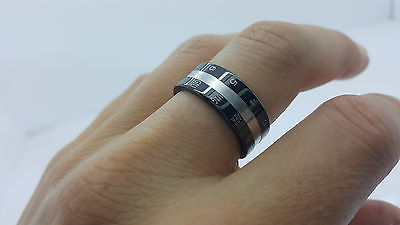 RING STAINLESS STEEL 316L WITH CALENDAR MEN'S WOMEN'S Unbranded
