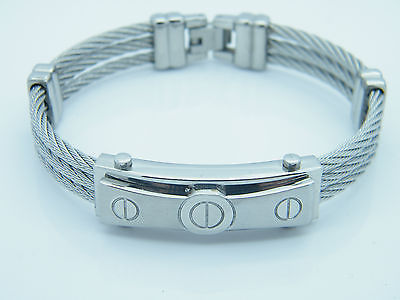 HIGH QUALITY STAINLESS STEEL WRISTBAND MEN'S JEWELLERY BRACELET NEW COLLECTION none