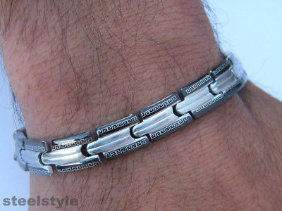 BRACELET STAINLESS STEEL ROMAN STYLE MEN'S JEWELLERY BRACELET RS4 steelstyle33