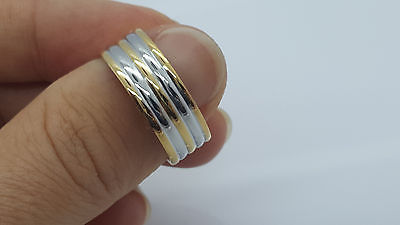 RING STAINLESS STEEL 316L POLISHED SILVER&GOLD MEN'S WOMEN'S Unbranded