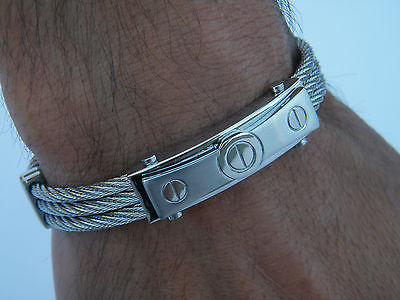 HIGH QUALITY STAINLESS STEEL WRISTBAND MEN'S JEWELLERY BRACELET NEW COLLECTION none