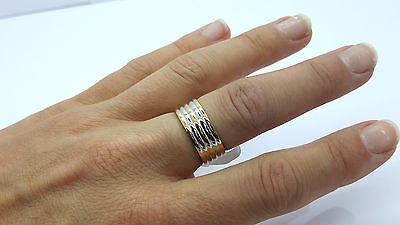 RING STAINLESS STEEL 316L POLISHED SILVER&GOLD MEN'S WOMEN'S Unbranded
