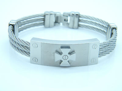 HIGH QUALITY STAINLESS STEEL WRISTBAND MEN'S JEWELLERY BRACELET NEW COLLECTION none