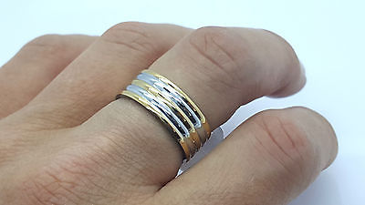 RING STAINLESS STEEL 316L POLISHED SILVER&GOLD MEN'S WOMEN'S Unbranded