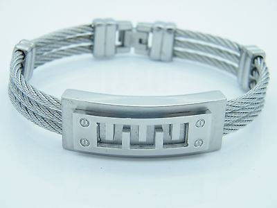 HIGH QUALITY STAINLESS STEEL WRISTBAND MEN'S JEWELLERY BRACELET NEW COLLECTION none