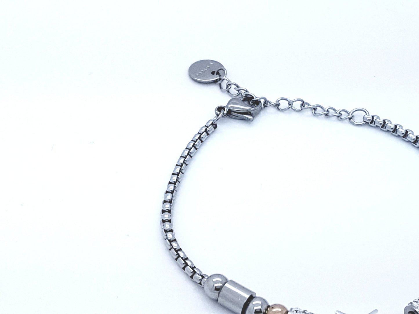 WOMEN'S STAINLESS STEEL SHAMROCK JEWELLERY BRACELET SILVER/GOLD steelstyle33