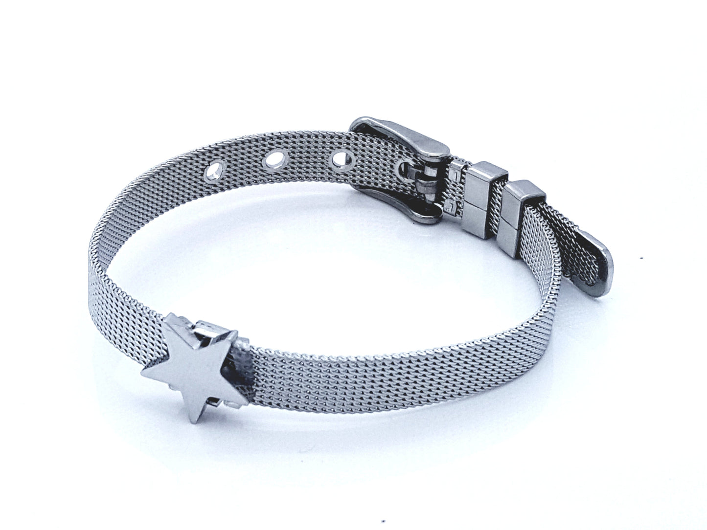WOMEN'S STAINLESS STEEL REFLEXIONS BRACELET SILVER STAR steelstyle33