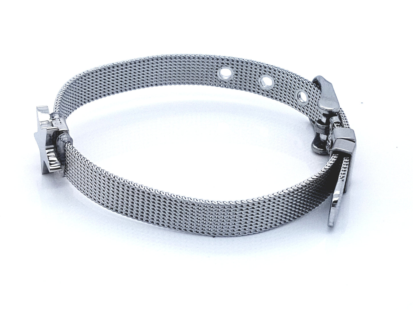 WOMEN'S STAINLESS STEEL REFLEXIONS BRACELET SILVER STAR steelstyle33