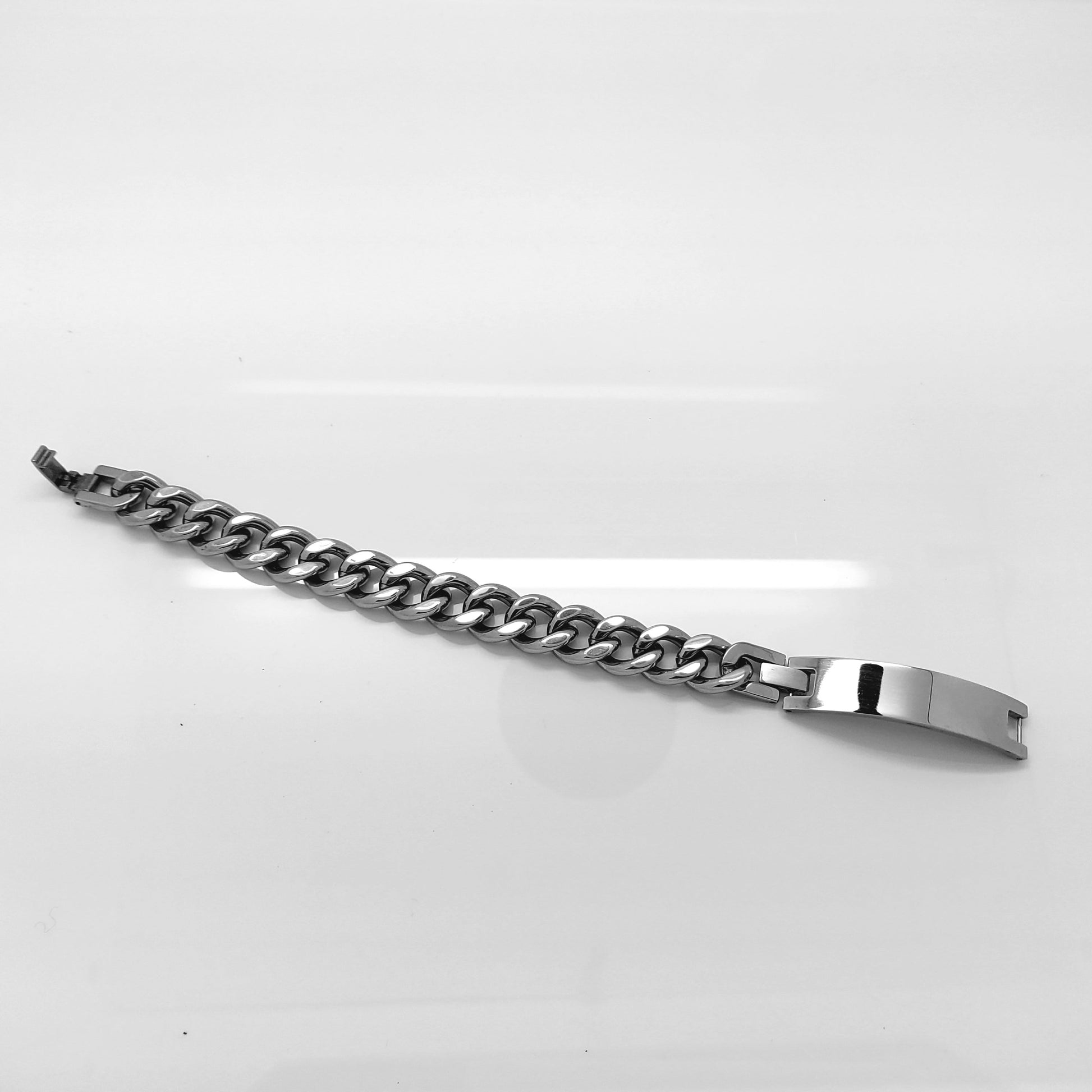 MEN'S CLASSIC TWISTED CHAIN STAINLESS STEEL BRACELET 12MM steelstyle33