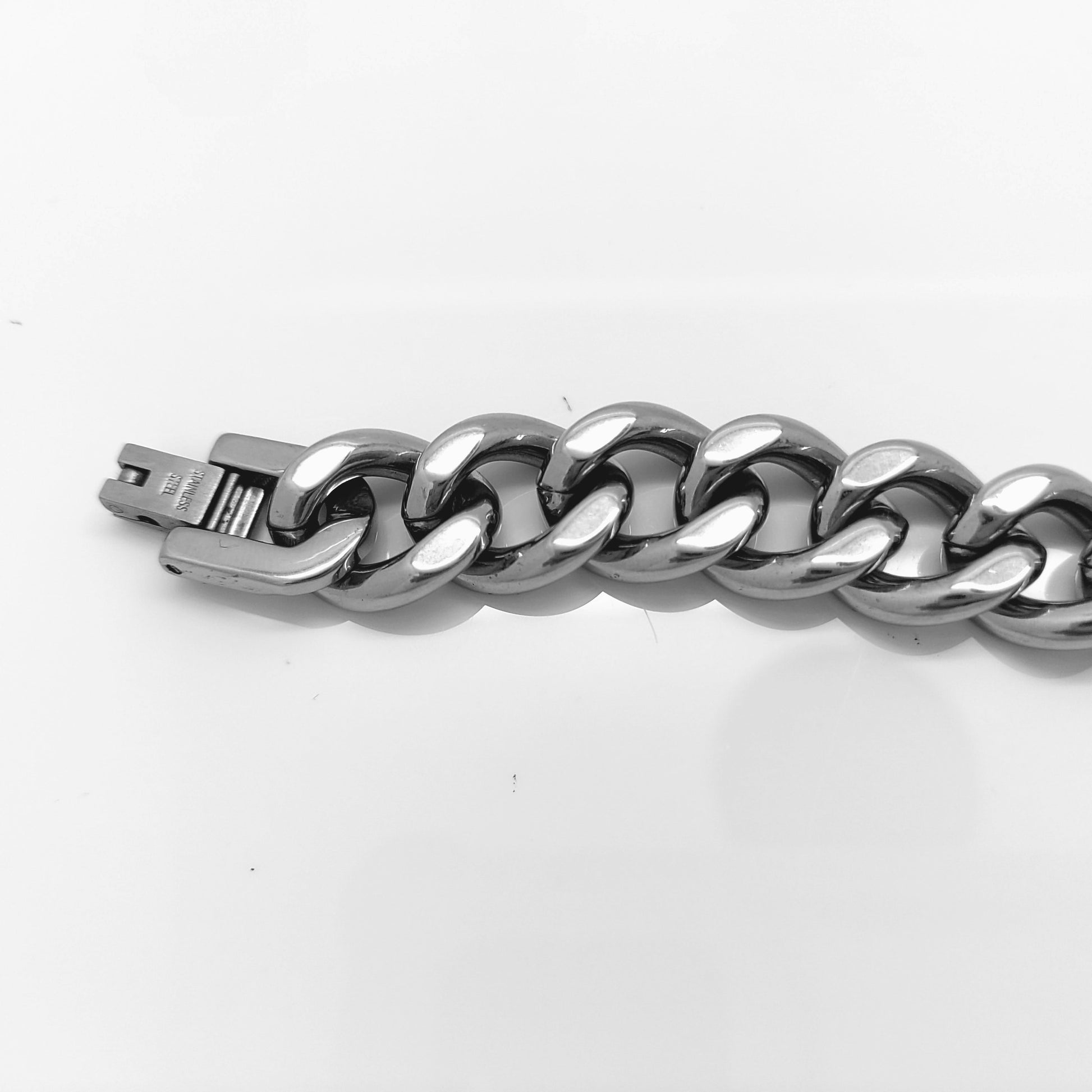 MEN'S CLASSIC TWISTED CHAIN STAINLESS STEEL BRACELET 12MM steelstyle33