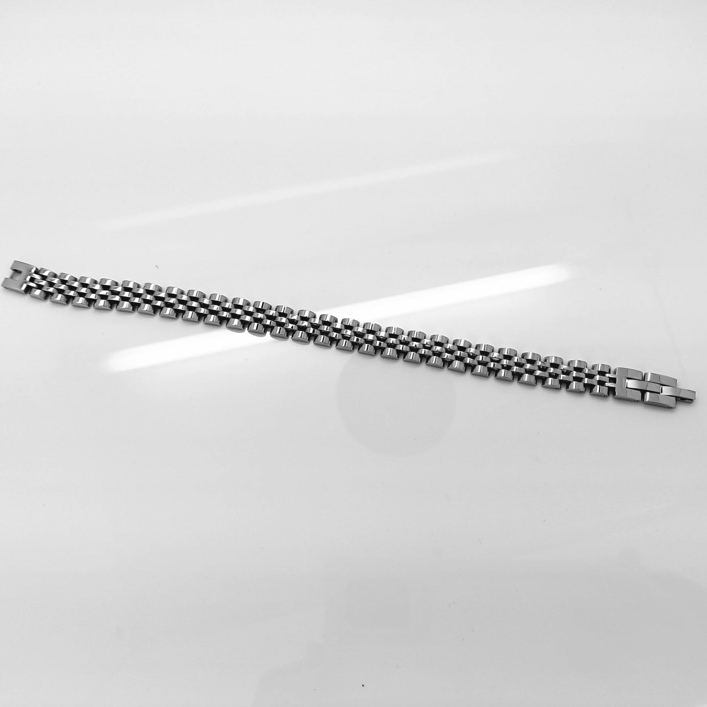 HIGH QUALITY MEN'S WOMEN'S STAINLESS STEEL CLASSIC SILVER BRACELET steelstyle33