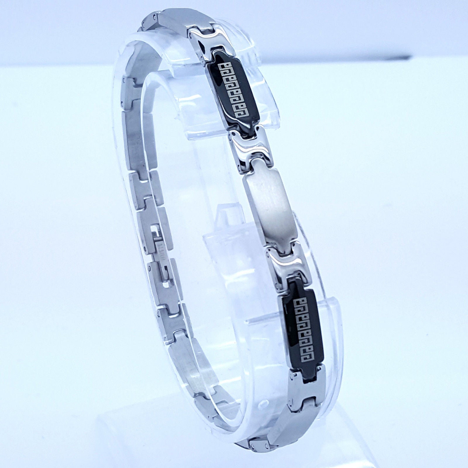 STAINLESS STEEL BRACELET ROMAN STYLE MEN'S JEWELLERY BRACELET RS12 n/a