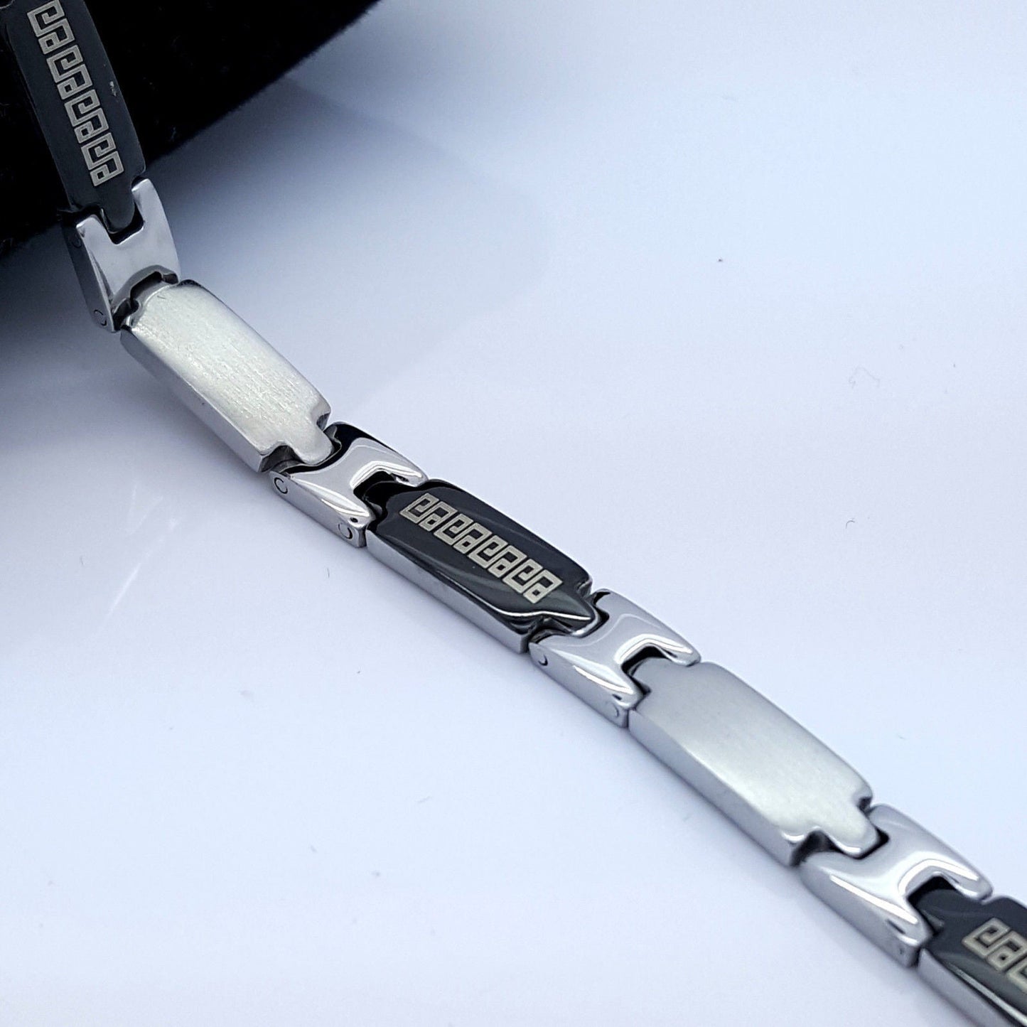 STAINLESS STEEL BRACELET ROMAN STYLE MEN'S JEWELLERY BRACELET RS12 n/a