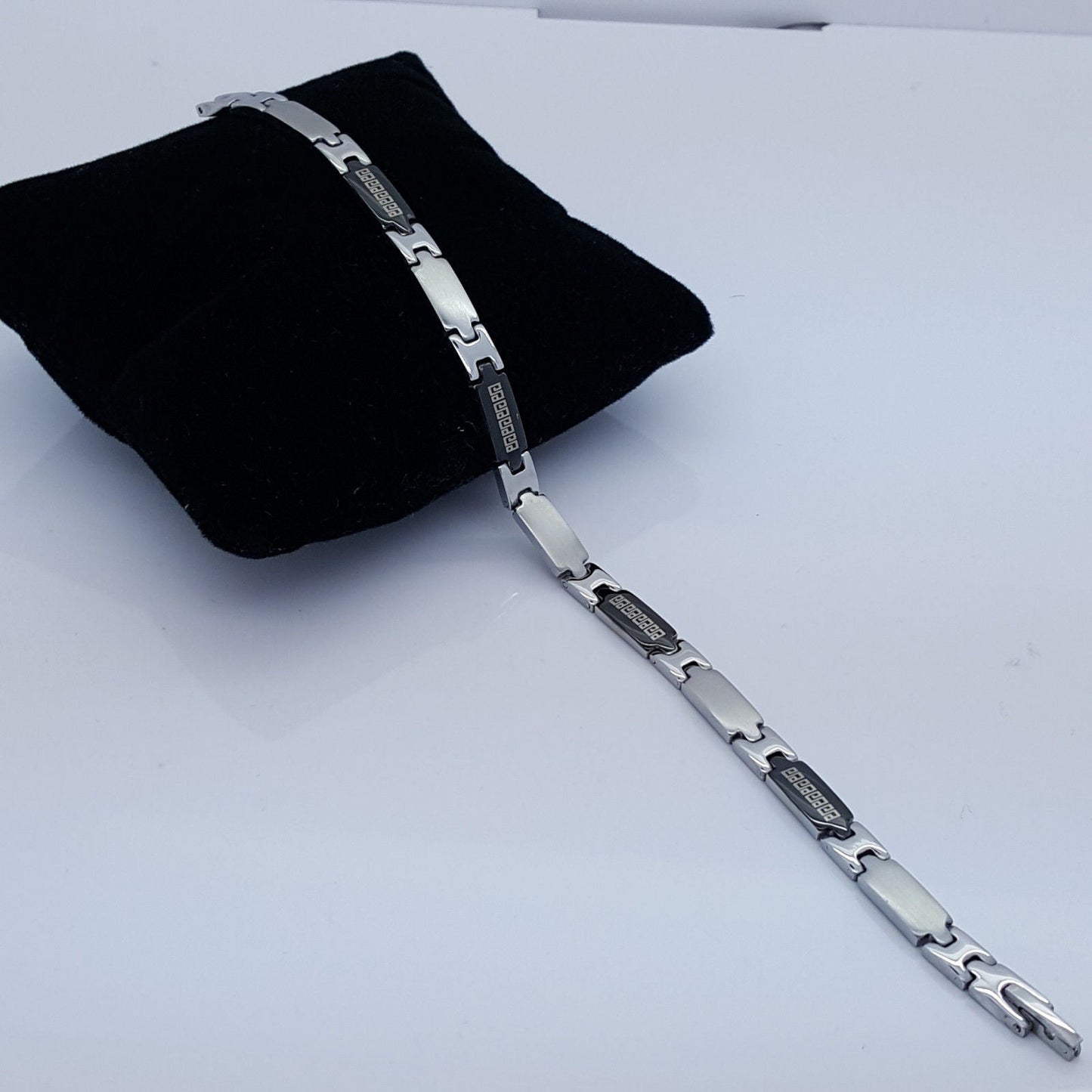 STAINLESS STEEL BRACELET ROMAN STYLE MEN'S JEWELLERY BRACELET RS12 n/a