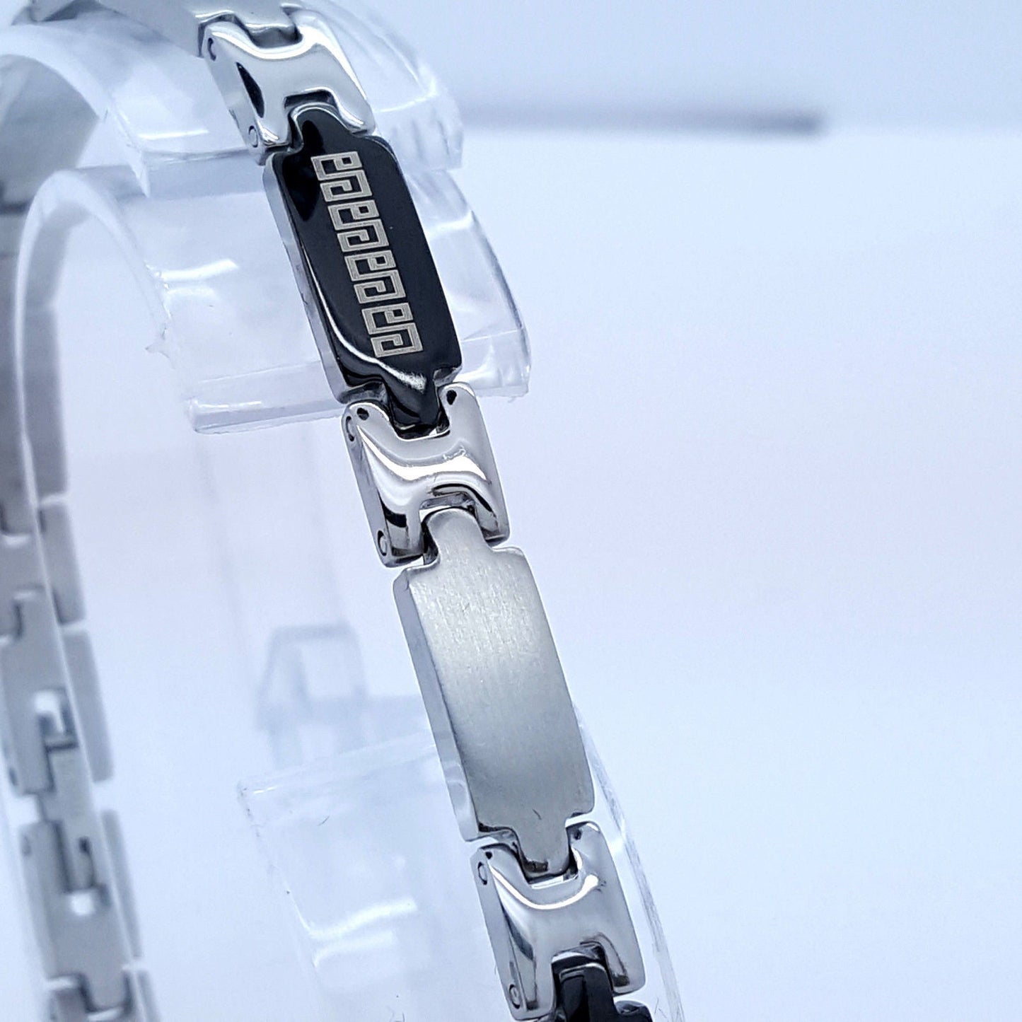 STAINLESS STEEL BRACELET ROMAN STYLE MEN'S JEWELLERY BRACELET RS12 n/a