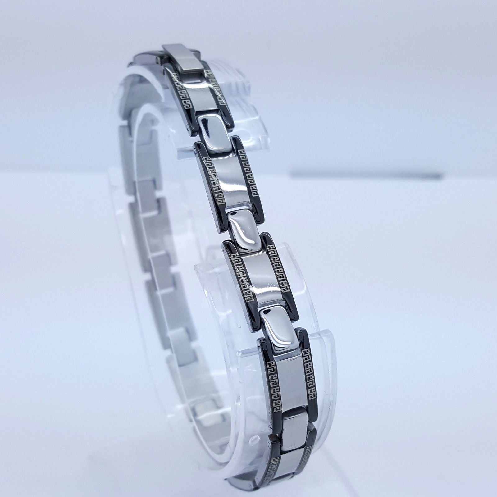 STAINLESS STEEL BRACELET ROMAN STYLE MEN'S JEWELLERY BRACELET RS14 none