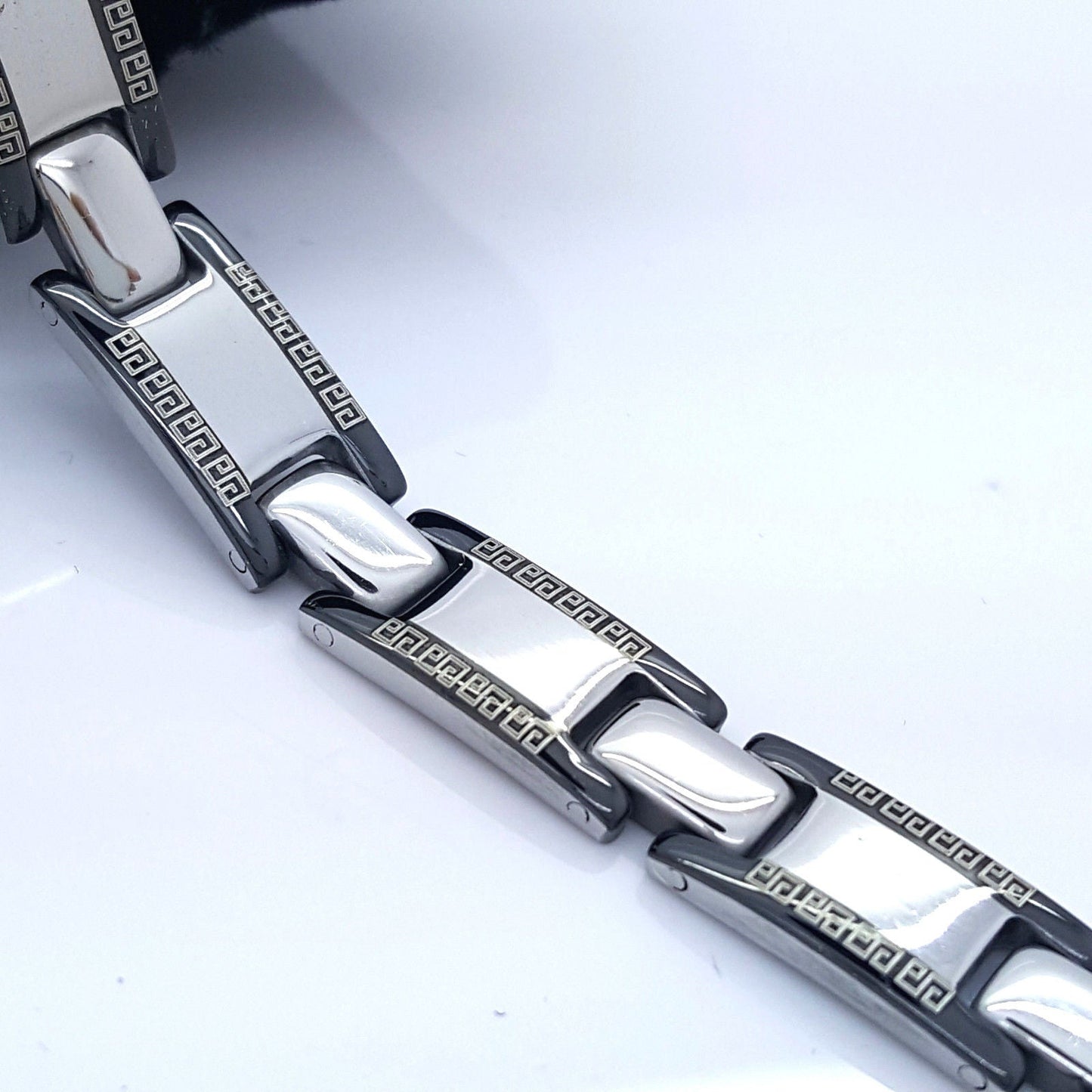 STAINLESS STEEL BRACELET ROMAN STYLE MEN'S JEWELLERY BRACELET RS14 none