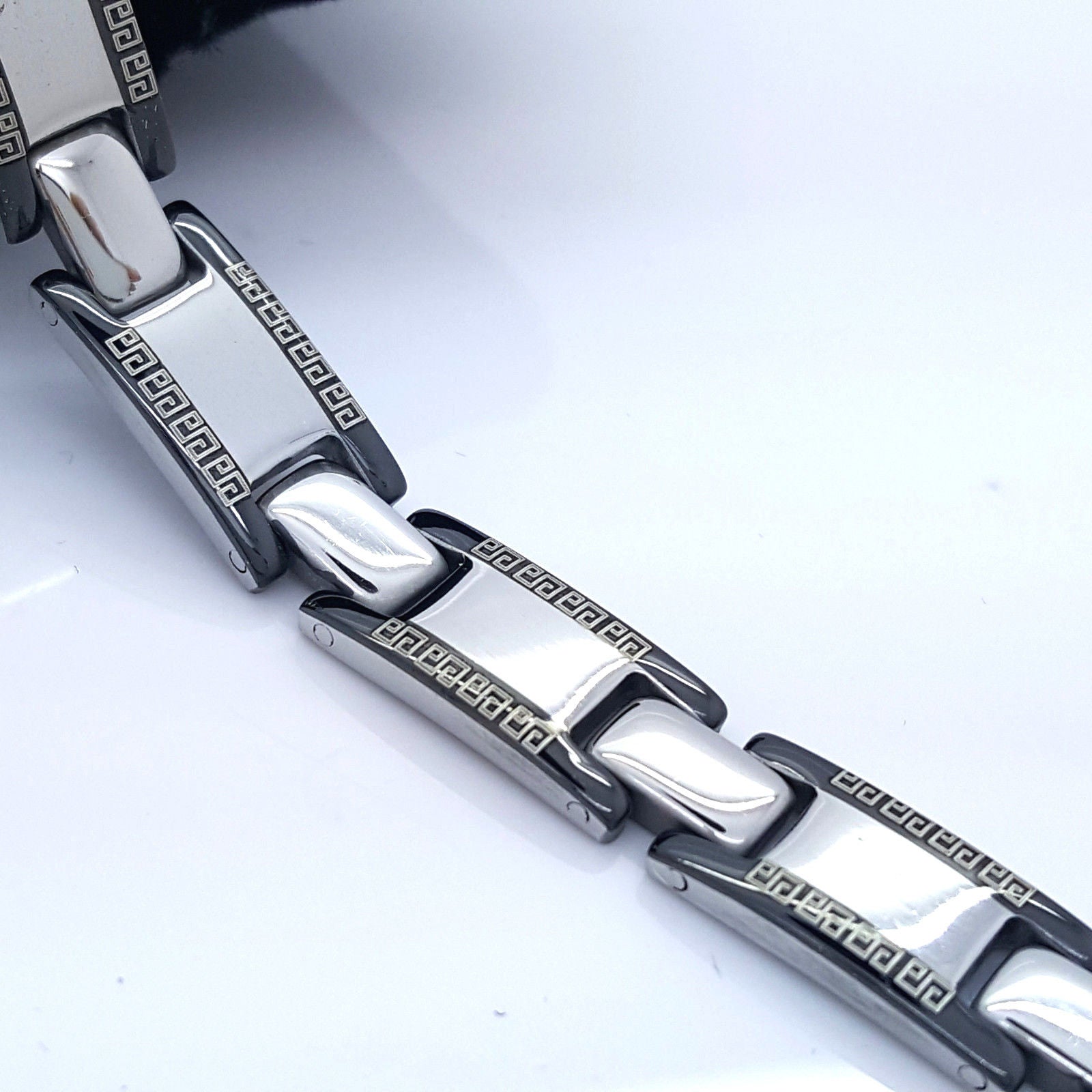 STAINLESS STEEL BRACELET ROMAN STYLE MEN'S JEWELLERY BRACELET RS14 none