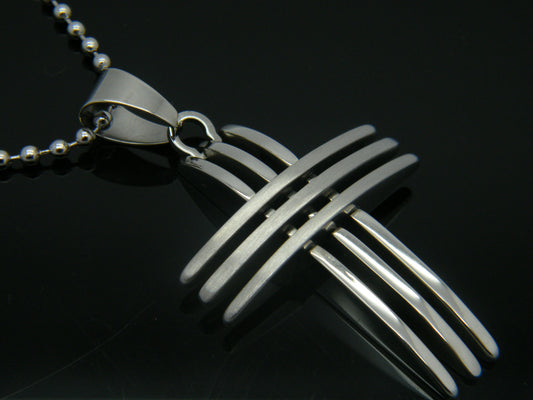 PENDANT STAINLESS STEEL 316L CROSS MEN'S WOMEN'S JEWELLERY 01 none