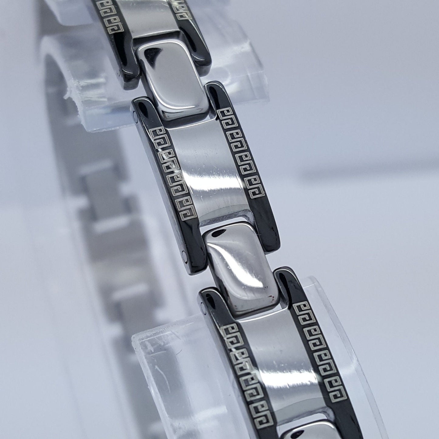 STAINLESS STEEL BRACELET ROMAN STYLE MEN'S JEWELLERY BRACELET RS14 none